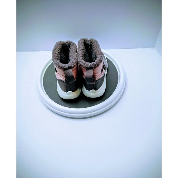 Nike Kids Pink & Grey Insulated Winter Boots US 13.5C With Faux Fur Lining & Rub - Picture 7 of 8